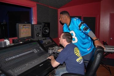 Dave & Skool in the recording studio