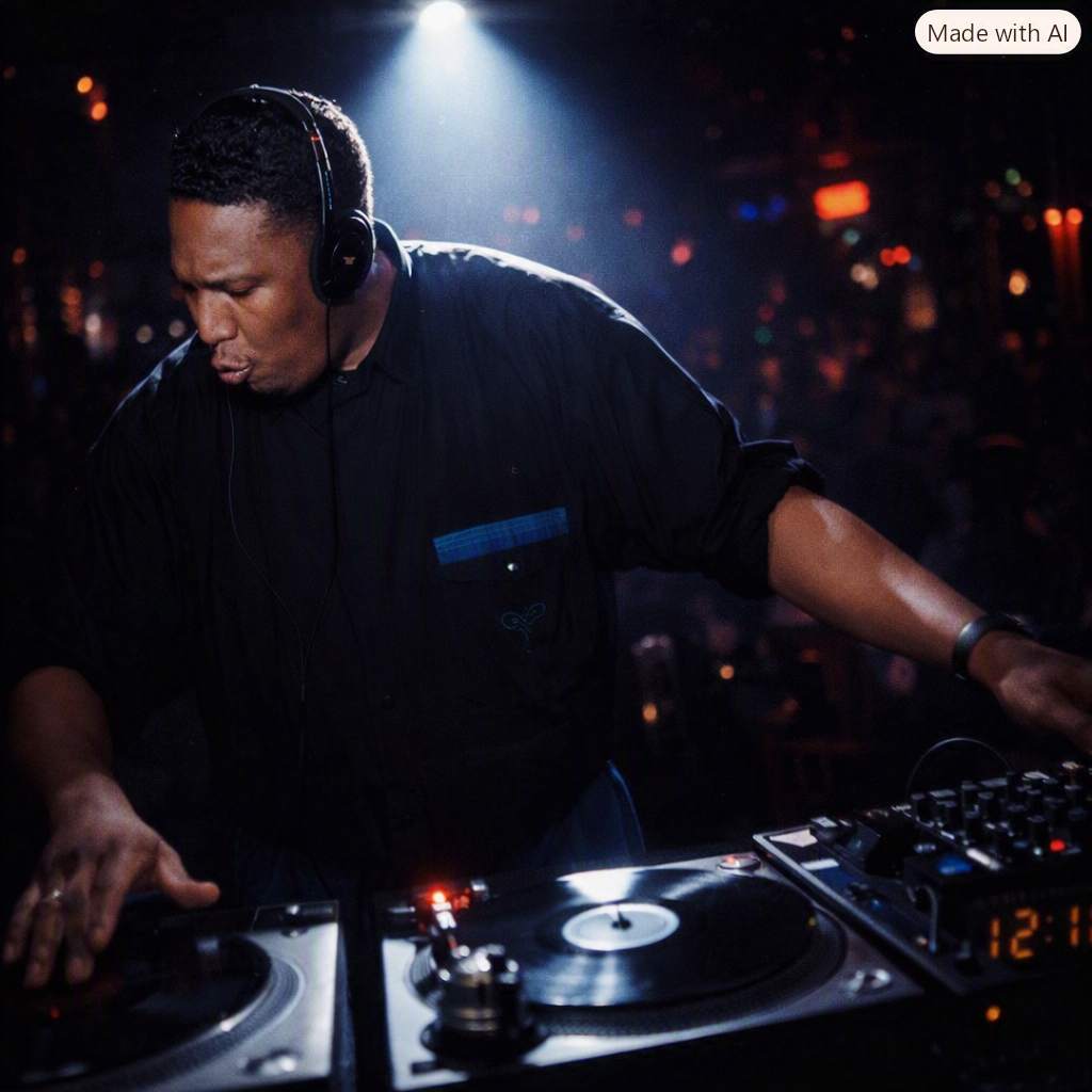 DJ Storm on the turntables