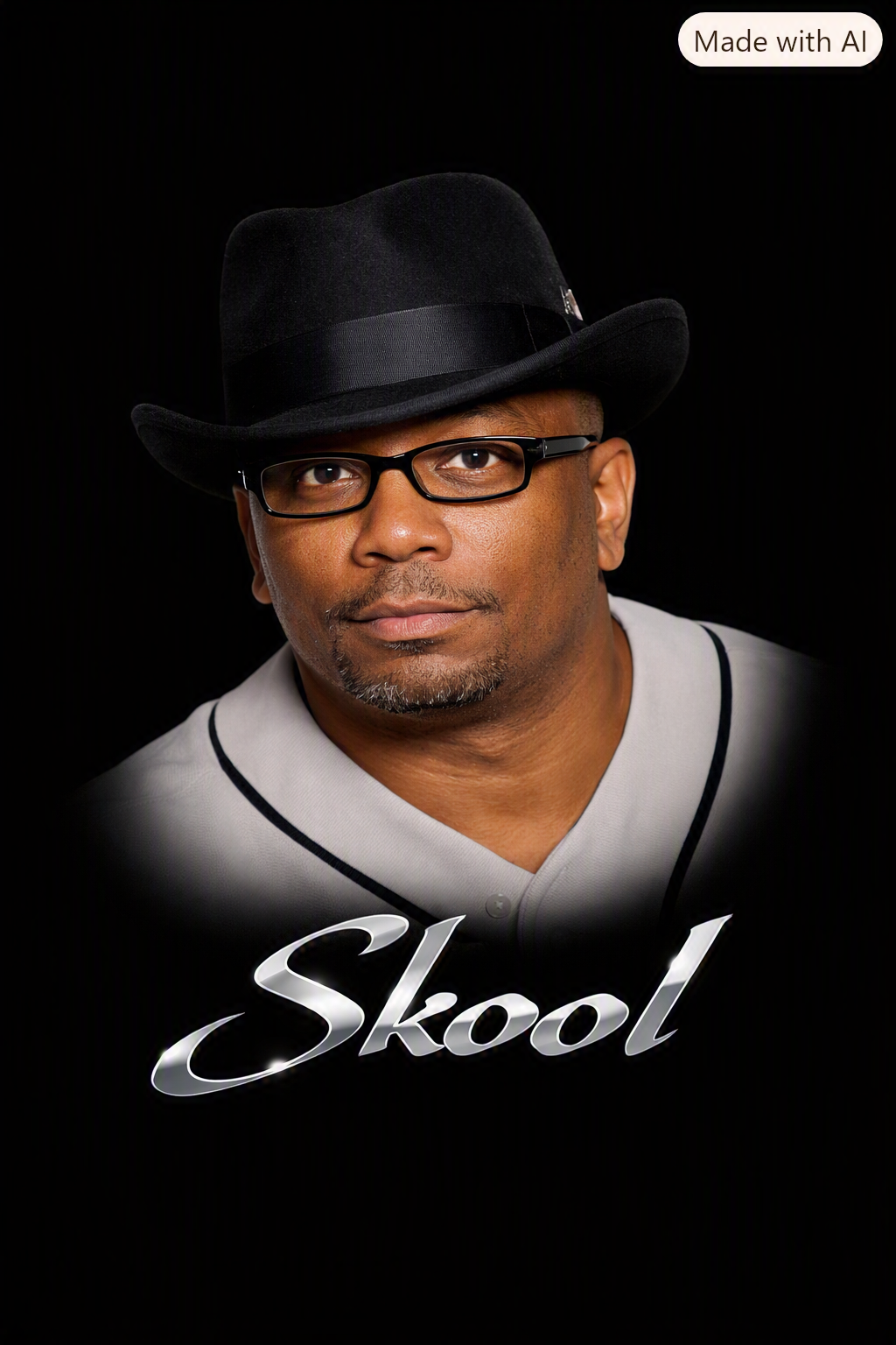 Skool — artist portrait in black hat